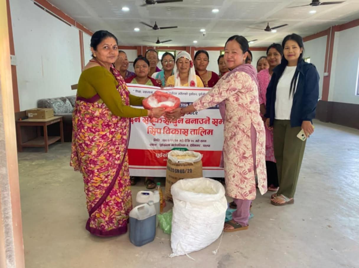 सीप विकास अन्तर्गत पाँच दिने सर्फ सावुन बनाउने तालिम: पूर्वखाेलामा सञ्चालन